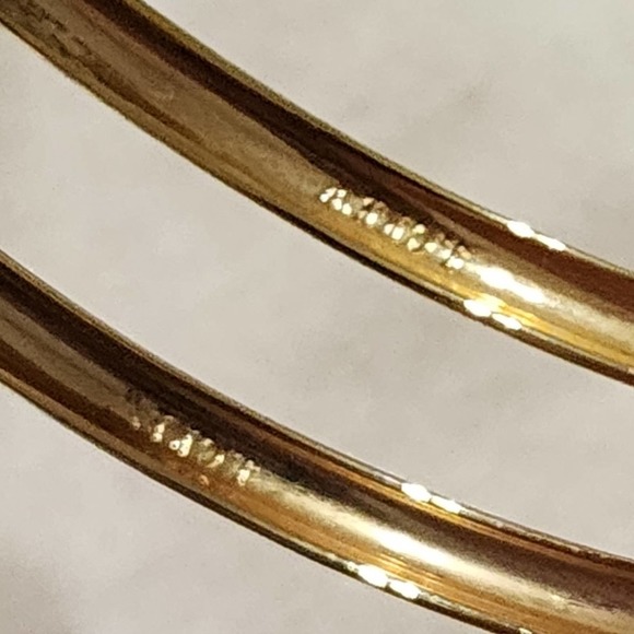 J. Crew pink and gold tone bangle bracelets lot bundle - Picture 6 of 6